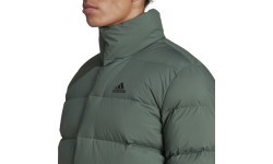Adidas Helionic Mid vīriešu dūnu jaka, zaļa, HG6282