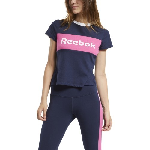 Женская блузка Reebok Te Linear Logo Deta Blue