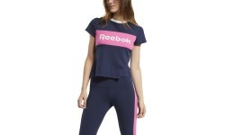 Женская блузка Reebok Te Linear Logo Deta Blue