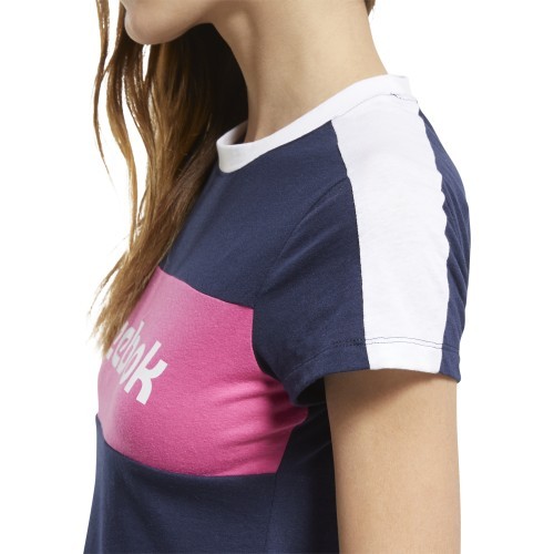 Женская блузка Reebok Te Linear Logo Deta Blue