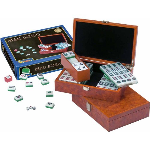 Mahjong spēles komplekts Philos, dizaina kaste, arābu apzīmējumi 3166