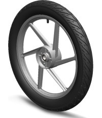 Wheel 6-spoke grey 2.75x17 right
