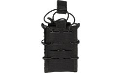 BLACK OPEN TOP FLEX MAGAZINE POUCH SINGLE