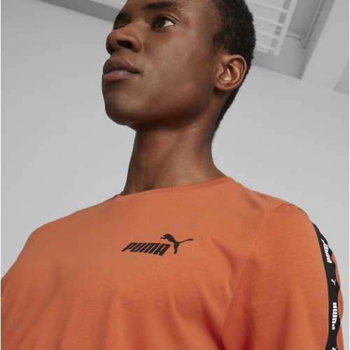 Puma Men's T-Shirt Ess+ Tape Tee Orange 847382 94