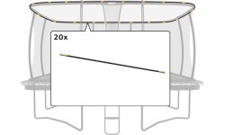 Защитная сетка Ultim Safety Net DLX XL – комплект трубок тента 5x5