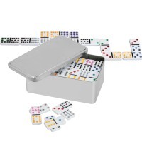 Domino spēle Philos Double 12, metāla kastē, 3628