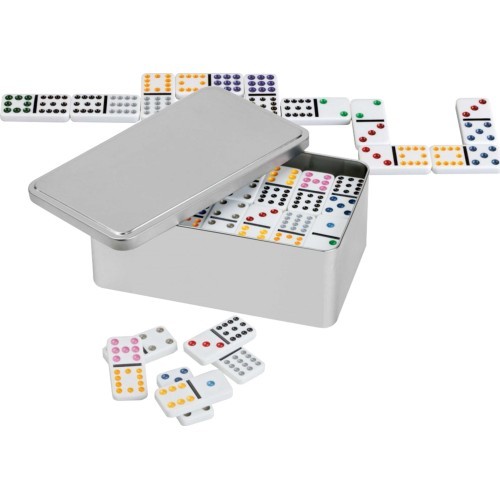 Domino spēle Philos Double 12, metāla kastē, 3628