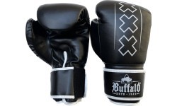 Buffalo Outrage boksa cimdi, melni un balti, 10 oz