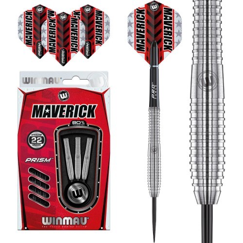 Дротики Winmau Maverick 80% вольфрам со стальным наконечником 22G