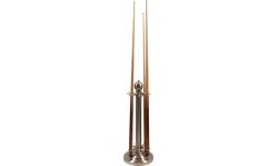 Brushed Steel Cue Stand for 6 Cues