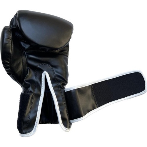Buffalo Outrage boxing gloves black and white 16oz