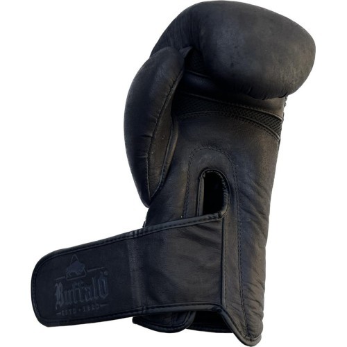 Buffalo Leather boxing gloves black 14oz