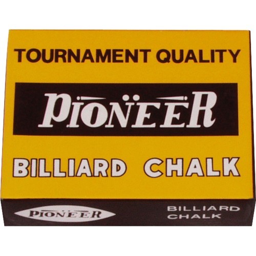Бильярдный мел Pioneer, синий, 12 шт.