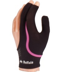 Biljarda cimds Buffalo, melns/rozā, M izmērs