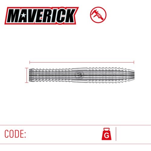 Šautriņu bultiņas Winmau Maverick, 80% volframa, tērauda smaile