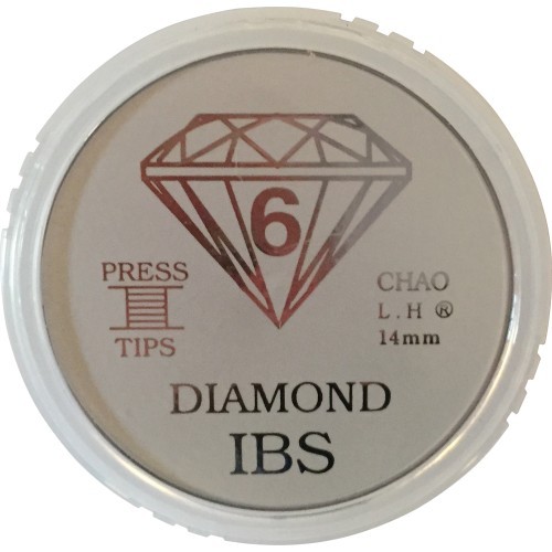 IBS Cue Tip 14mm Brown Diamond 50pcs