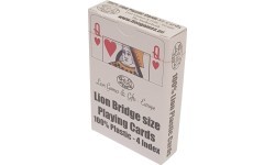 Lion Single 100% Plastic Playingcards Bridge
