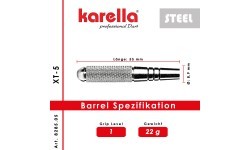 Дротики Karella XT-5 steel tip 22 г