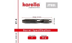 Karella XT-4 šautriņas ar tērauda smailēm 22 g