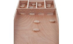Longfield Shuffleboard, dabīga koka