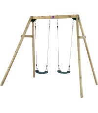 Двойные деревянные качели из сливы