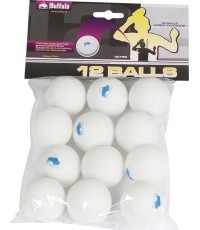 Мячи для настольного тенниса Buffalo Hobby Outdoor, белые, 12шт.