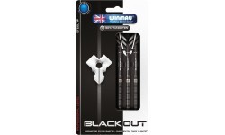 Winmau Blackout tērauda smailes šautriņas 26 g