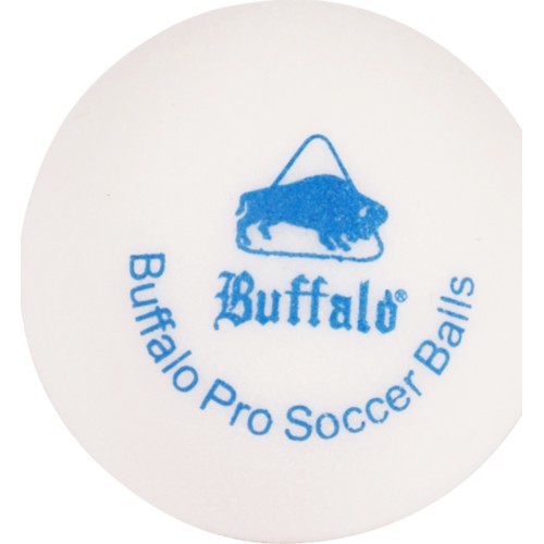 Galda futbola bumbiņu komplekts Buffalo Pro, balts, 6 gab.
