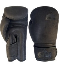 Боксерские перчатки Buffalo Leather черные 12oz