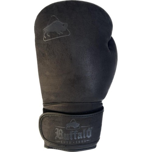 Боксерские перчатки Buffalo Leather черные 12oz