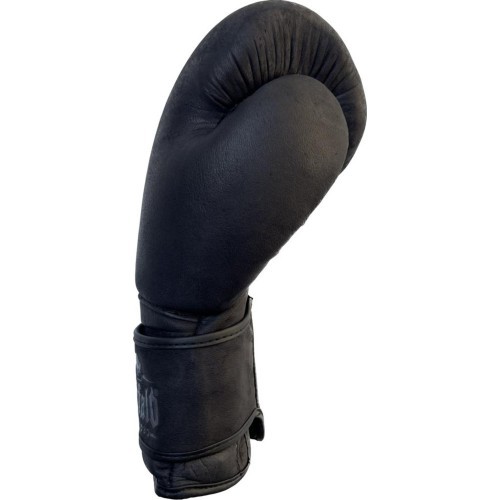 Боксерские перчатки Buffalo Leather черные 12oz