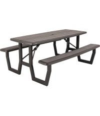 Ilgmūžības Rough-Cut tūrisma galds, salokāms