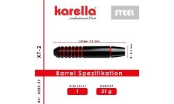 Karella XT-2 steel tip darts 21 grams
