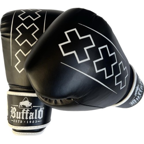 Боксёрские перчатки Buffalo Outrage, чёрно-белые, 14oz