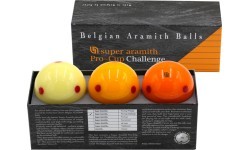 Super Aramith Challenge Carom Ball Set 61.5mm