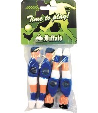 Сменный игрок настольного футбола Buffalo, синий/белый, 13 мм, 4 шт.