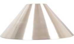 Loose Brushed Chrome Lamp Shade 37c