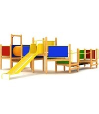 Деревянная детская игровая площадка Model 0401D