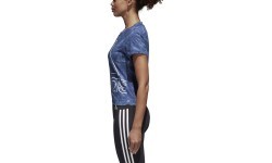 Футболка Adidas W Id Slim Tee, синяя, CG1002