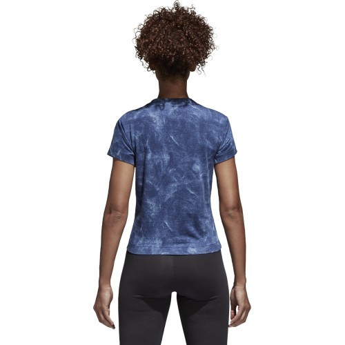 Adidas W Id Slim Tee krekls, zils, CG1002
