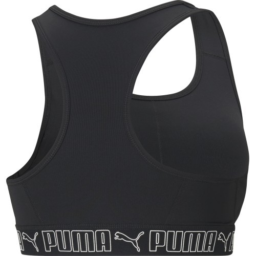 Puma Mid Impact Elastic Women's Sports Bra Black 520302 01
