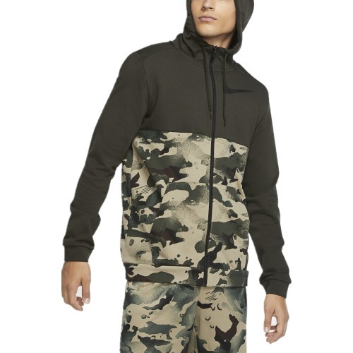 Nike vīriešu džemperis M NK Dry FZ FA Camouflage Green