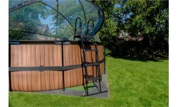 Лестница для бассейна EXIT для высоты каркаса 108-122 см - черная