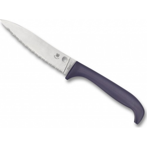 Нож Spyderco K20SPR Counter Puppy, фиолетовый, SpyderEdge