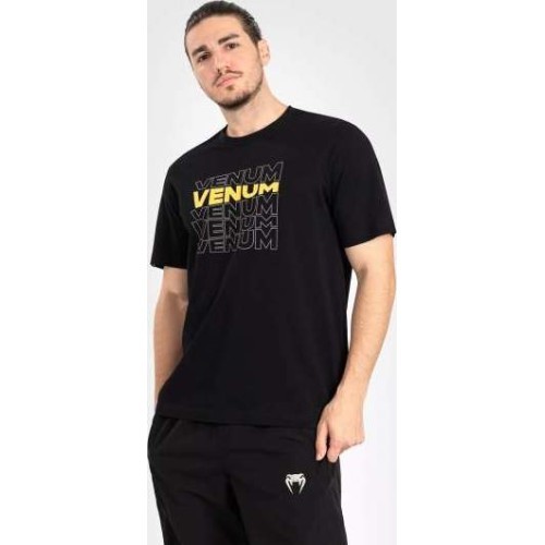 Мужская футболка с коротким рукавом Venum Vertigo - черный/желтый