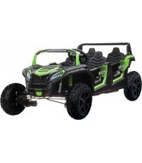 Četrvietīgs bagijs ATV Racing UTV2000 ar litija jonu akumulatoru, zaļš