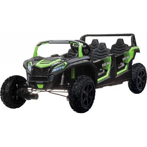 4-vietīgs Buggy ATV RACING UTV2000 transportlīdzeklis ar litija jonu akumulatoru zaļš