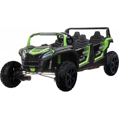 Četrvietīgs bagijs ATV Racing UTV2000 ar litija jonu akumulatoru, zaļš