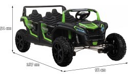 4-seater Buggy ATV RACING UTV2000 Vehicle With Li-ion Battery Green
