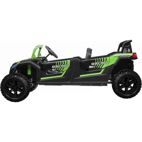 Četrvietīgs bagijs ATV Racing UTV2000 ar litija jonu akumulatoru, zaļš